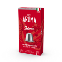 Caffe Aroma Intenso Blend - Aluminum Nespresso®* Machine Compatible Capsules - 10PK - ALUMINUM PODS