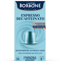 CAFFE BORBONE DECAF - Capsules en aluminium compatibles avec la machine Nespresso®* - 100PK - ALUMINUM PODS