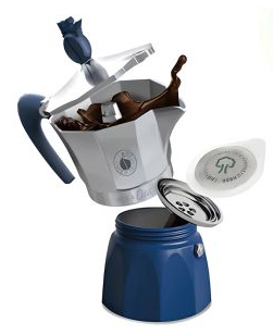 Caffe Borbone MokaCiao Moka Pot - with 15 FREE pods