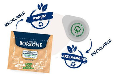 Borbone - Mélange noir - Dosettes de papier Espresso