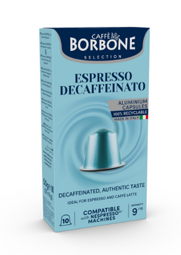 CAFFE BORBONE DECAF - Capsules en aluminium compatibles avec la machine Nespresso®* - 100PK - ALUMINUM PODS