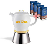 YELLOW Caffe Borbone Moka Karina Bundle w/ 1000g de café moulu