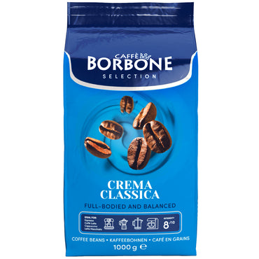 CAFFE BORBONE CREMA CLASSICA - 1KG - GRAINS DE CAFÉ ENTIERS