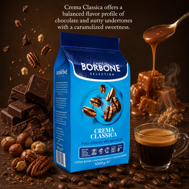 CAFFE BORBONE CREMA CLASSICA - 1KG - WHOLE COFFEE BEANS