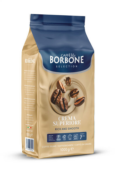 CAFFE BORBONE CREMA SUPERIORE - 1KG - WHOLE COFFEE BEANS