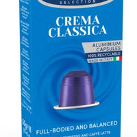 CAFFE BORBONE Mélange Crema Classica - Capsules en aluminium compatibles avec les machines Nespresso®* - 100PK - ALUMINUM PODS