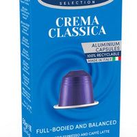CAFFE BORBONE Crema Classica Blend - Aluminum Nespresso®* Machine Compatible Capsules - 10PK - ALUMINUM PODS