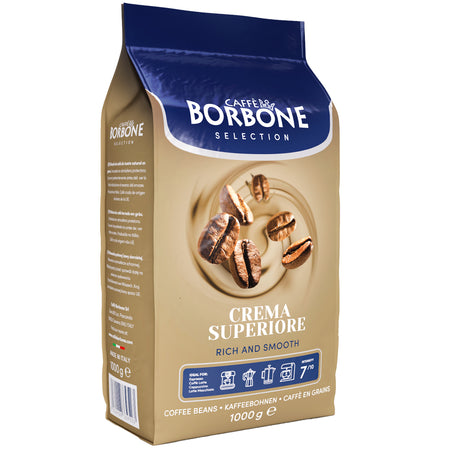 CAFFE BORBONE CREMA SUPERIORE - 1KG - WHOLE COFFEE BEANS