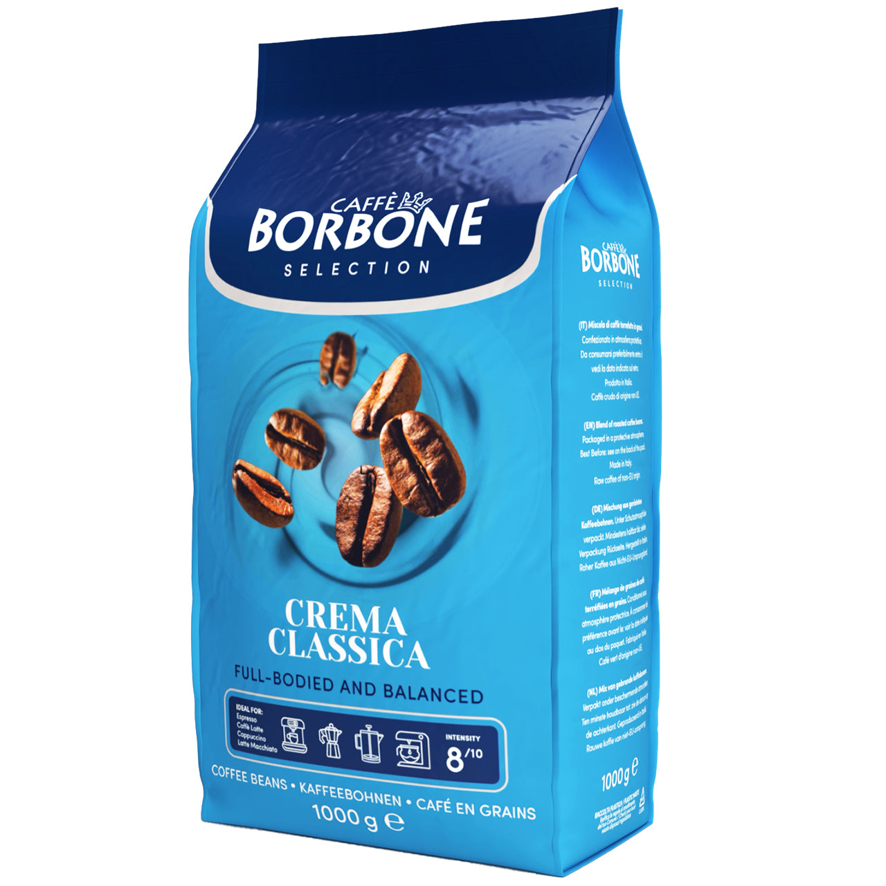 CAFFE BORBONE CREMA CLASSICA - 1KG - GRAINS DE CAFÉ ENTIERS