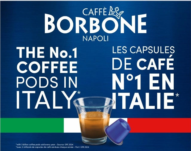 BORBONE DEK - Capsules compatibles avec la machine Nespresso®* (décaféiné) - 50PK