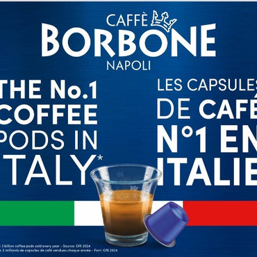 BORBONE DEK - Capsules compatibles avec la machine Nespresso®* (décaféiné) - 50PK