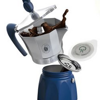 Caffe Borbone MokaCiao Moka Pot - with 15 FREE pods