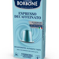 CAFFE BORBONE DECAF - Capsules en aluminium compatibles avec la machine Nespresso®* - 10PK - ALUMINUM PODS