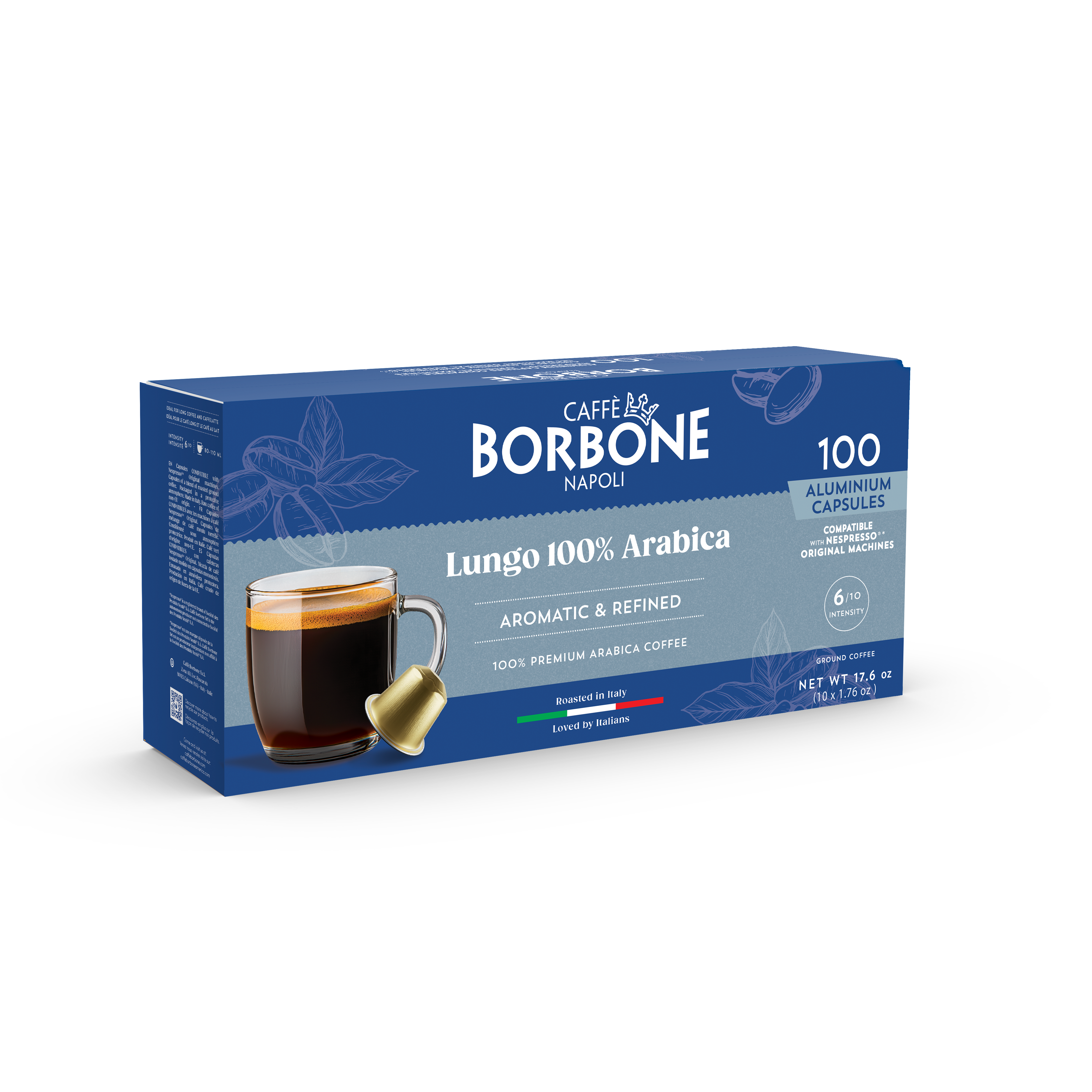CAFFE BORBONE 100% ARABICA Blend - Aluminum Nespresso®* Machine