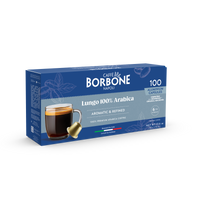 Mélange CAFFE BORBONE 100% ARABICA - Capsules en aluminium compatibles avec la machine Nespresso®* - 100PK - ALUMINUM PODS