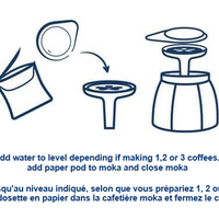 Caffe Borbone MokaCiao Moka Pot - with 15 FREE pods