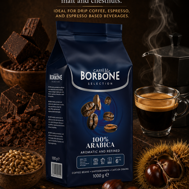 CAFFE BORBONE 100% ARABICA- 1KG - WHOLE COFFEE BEANS