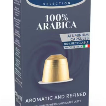CAFFE BORBONE 100% ARABICA Blend - Aluminum Nespresso®* Machine Compatible Capsules - 100PK - ALUMINUM PODS