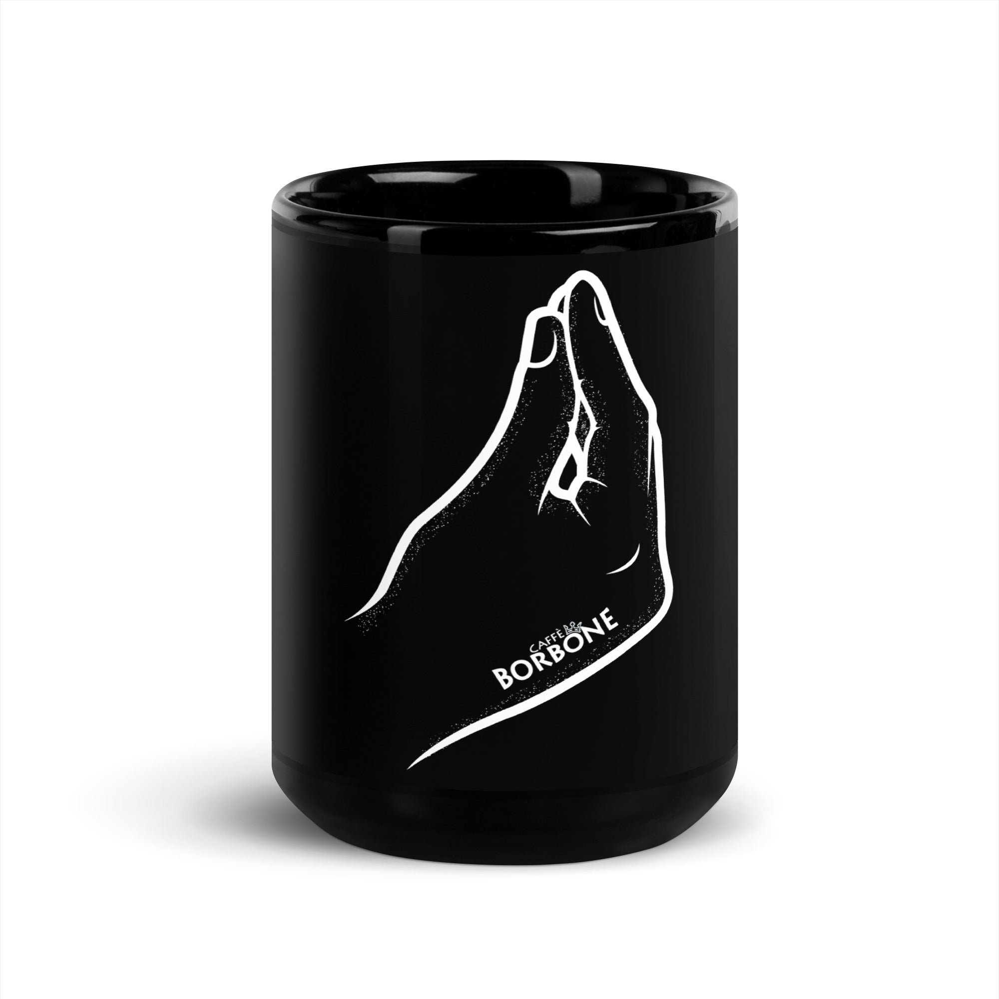 Caffe Borbone Black Glossy Mug