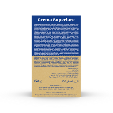 CAFFE BORBONE Crema Superiore Blend - Aluminum Nespresso®* Machine Compatible Capsules - 30PK - ALUMINUM PODS