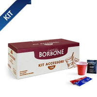 Borbone Kit 100pcs CUP + STIR STICK + FINE SUGAR BAG