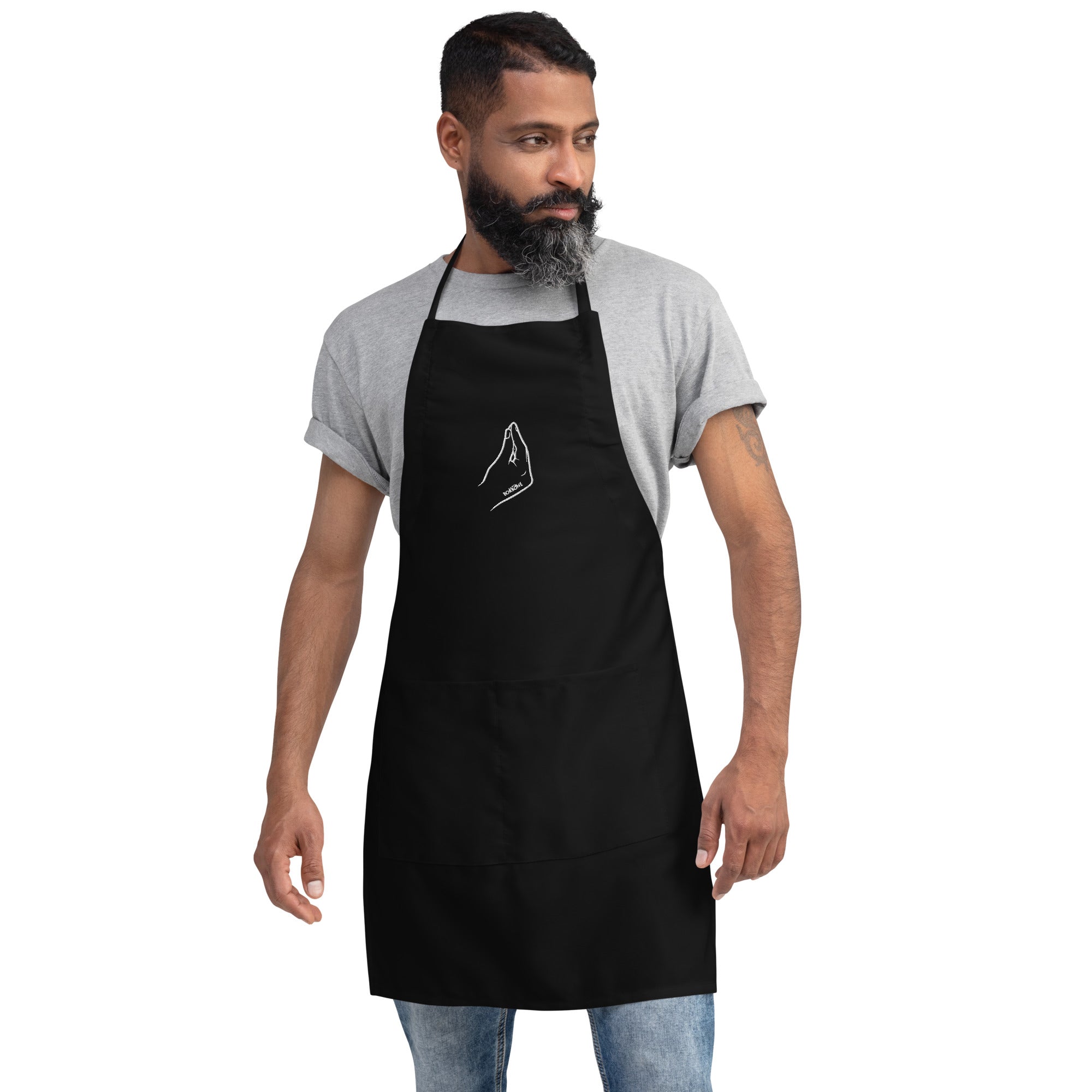 Caffe Borbone "Italian Gesture" Embroidered Apron