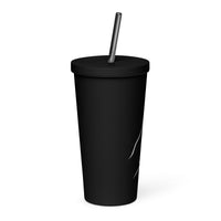 Caffe Borbone Insulated tumbler with a straw