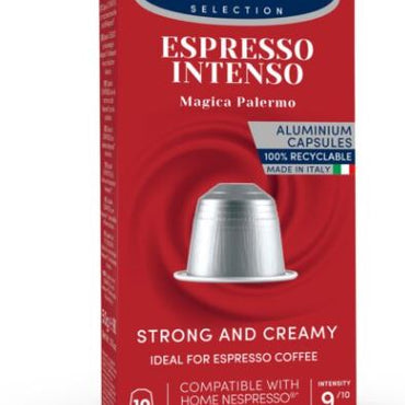 CAFFE BORBONE Espresso Intenso Blend - Aluminum Nespresso®* Machine Compatible Capsules - 10PK - ALUMINUM PODS