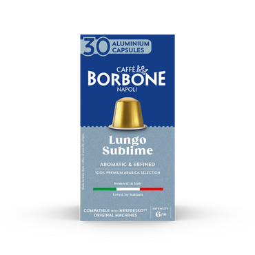 Mélange CAFFE BORBONE 100% ARABICA - Capsules en aluminium compatibles avec la machine Nespresso®* - 100PK - ALUMINUM PODS