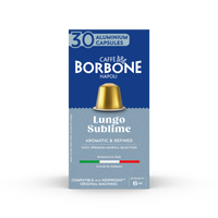 Mélange CAFFE BORBONE 100% ARABICA - Capsules en aluminium compatibles avec la machine Nespresso®* - 100PK - ALUMINUM PODS