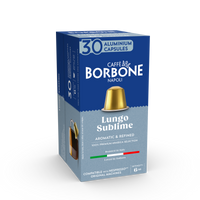 CAFFE BORBONE 100% ARABICA Blend - Aluminum Nespresso®* Machine Compatible Capsules - 30PK - ALUMINUM PODS
