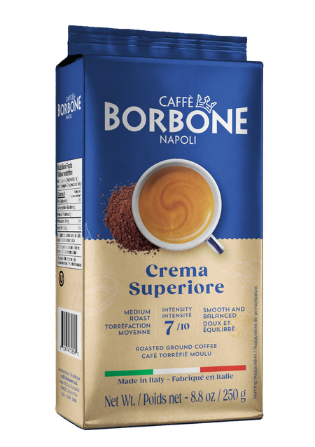 Crema Superiore - GROUND COFFEE – NEW VACUUM PACKAGE 250g